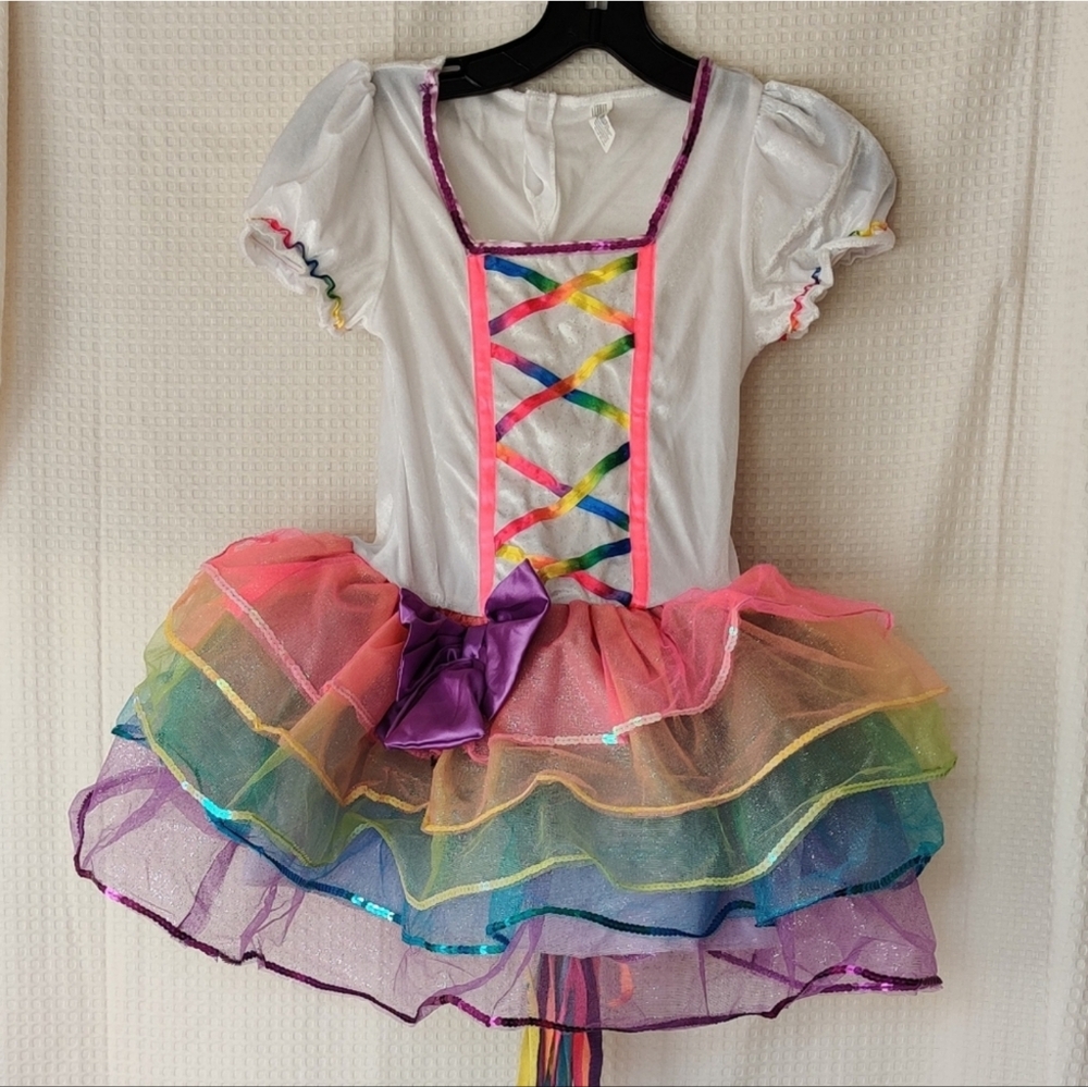 Rainbow Unicorn Halloween Costume Child Size 8-10